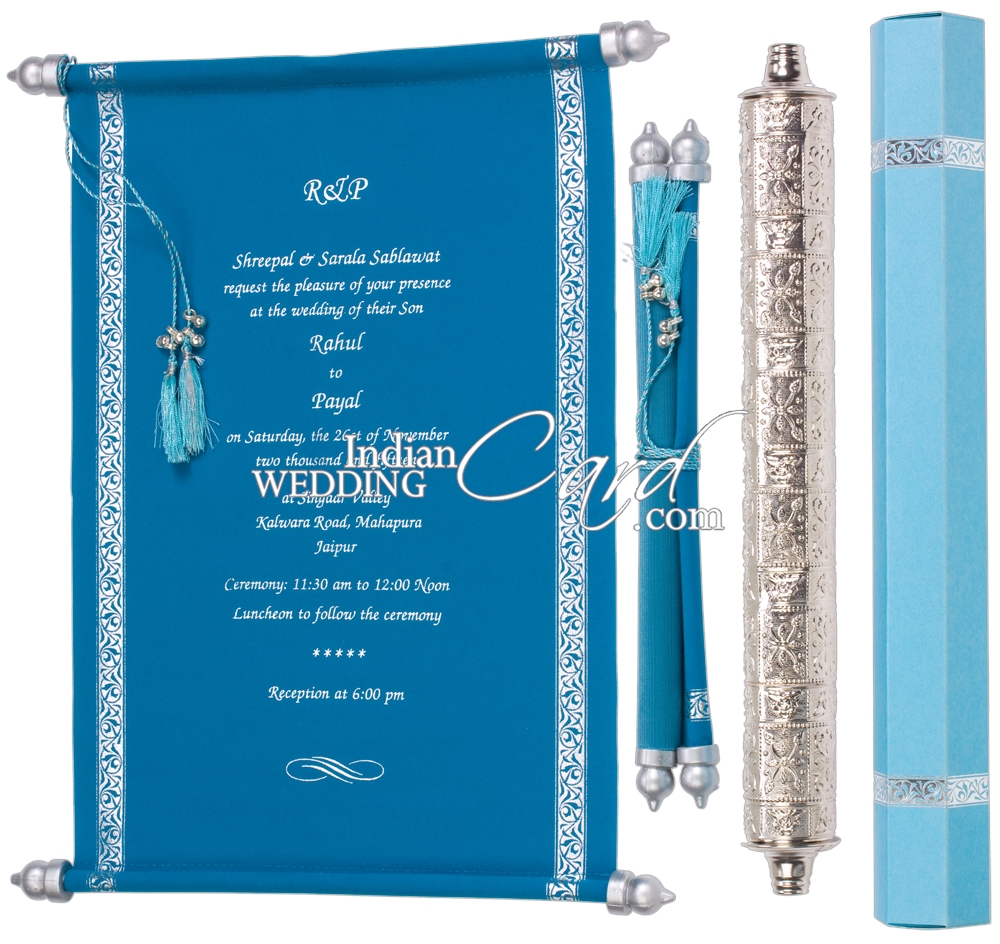 Royal and Majestic wedding celebration starts with Scroll